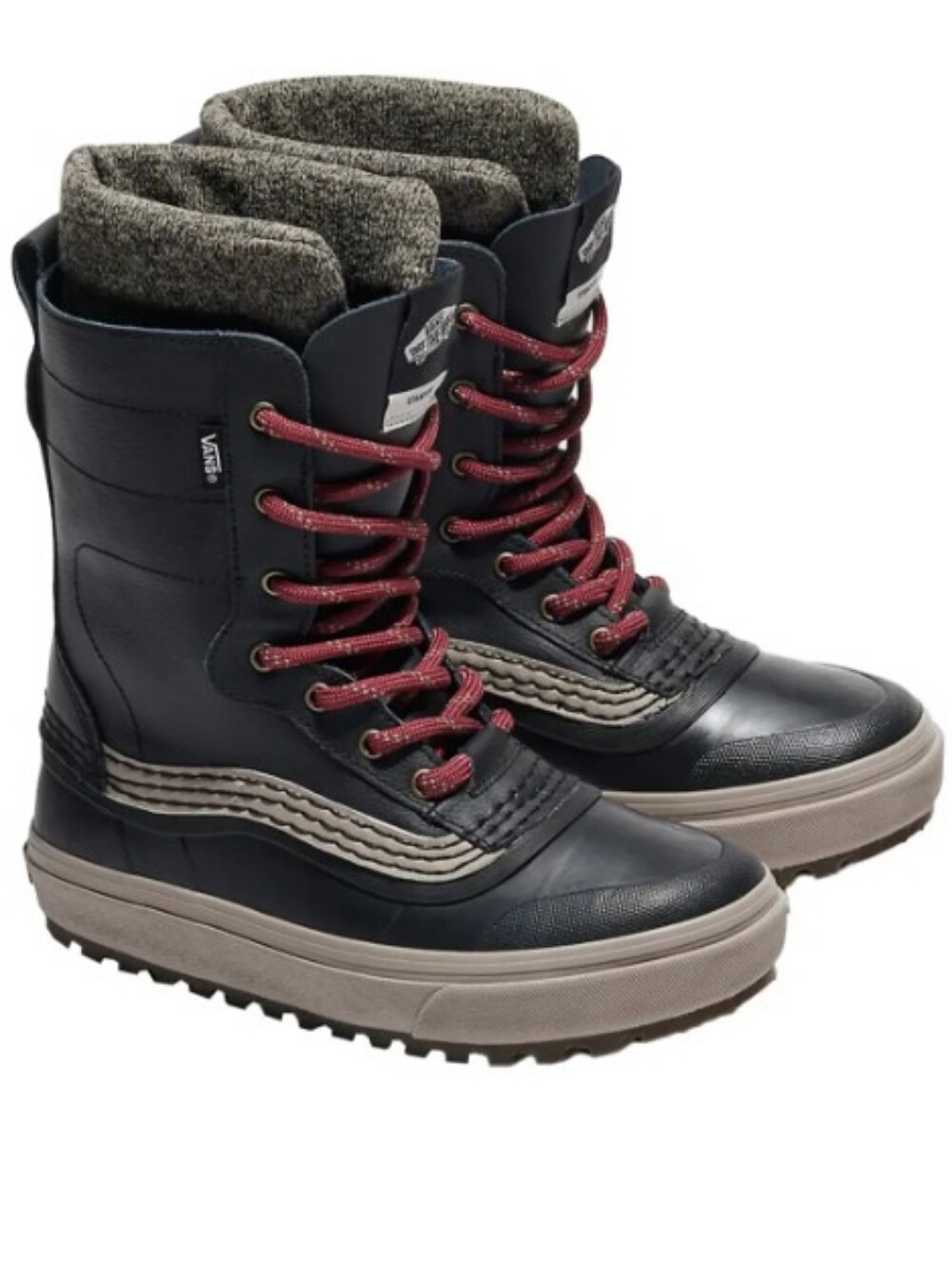 New Vans MTE Standard Black Red Lace Waterproof Boot